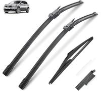 Windscreen Wipers for Nissan Qashqai J10 2006-2013 24" 15" 12", Front Rear Wiper blades Windshield Windscreen Window Brushes Set of Wiper Wiper replacement