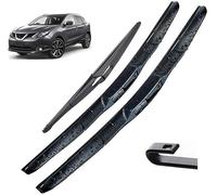Windscreen Wipers for Nissan Qashqai J11 2018 2017 2016 2015 2014 2013 26"17"12", Front Rear Wiper blades Windshield Windscreen Window Brushes Set of Wiper Wiper replacement