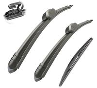Windscreen Wipers for Pilot MK3 2016-2019, Front Rear Wiper blades Windshield Windscreen Window Brushes Set of Wiper Wiper replacement