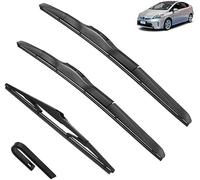 Windscreen Wipers for Toyota Prius XW20 XW30 2003-2015 2nd 3rd, Front Rear Wiper blades Windshield Windscreen Window Brushes Set of Wiper Wiper replacement