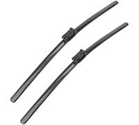Windscreen Wipers for Volkswagen Polo 2 86C 1981-1990,Natural Rubber,Fits Snugly and Is Quiet,Durable,Carbon Fiber Frameless,Easy to Install,Strong Steel Sheet