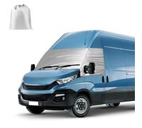 Windscreen Wrap Cover Replacement for Iveco Daily 2014-2025, Car Windscreen Cover, 600D Luxury Sun Protection, Waterproof, Snow Ice Protection, Dust Protection, Silver