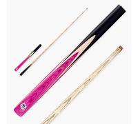 Windser 3/4 Jointed Snooker & Pool Cue - 9.5mm Layered Pro Tip (Pink) | Full Size Cue For Adults, Ash Shaft, Leather Tip Shaped and Ready for Play, Extension Compatible