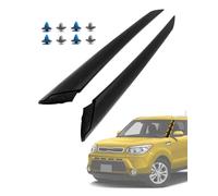 Windshield A-Pillar Trim Molding Set, Compatible with 2014-2019 Kia Soul, Front Driver & Passenger Side, Exterior Plastic Windshield Trim, Replace#86170-B2000, 86180-B2000, Window Outside Accessories