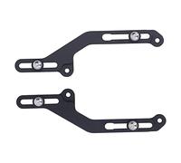 Windshield Bracket Adjuster, Windscreen Adjusters 1 Pair Black Aluminium Adjustable with Screw Kit for NC750X 2021