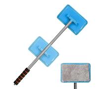 Windshield Cleaner Tool - Car Window Washer, Microfiber Wand, Telescopic Swivel Scrubber, Long Reach Extendable Handle, Ergonomic Interior Glass Mop | Automotive Maintenance Component for SUV