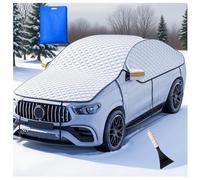 Windshield Cover for Ice and Snow with Reflective Stripes Protects from Sun, Snow, Frost and Dust with Storage Bag Car Snow Cover Extra Large 178x90 in