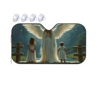 Windshield Cover Sun Shade Angelic Guardian With Children On A Bridge Car Windshield Sunshade Window Sun Shade For Car Car Visor(76x140cm)