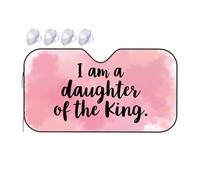 Windshield Cover Sun Shade Daughter Of The King: A Heartfelt Declaration Car Windshield Sunshade Window Sun Shade For Car Car Visor(70x130cm)