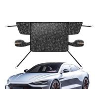 Windshield Cover - Windproof Ice Rain Protection for Car, Sun Resistant Oxford Fabric Shield | Magnetic Windshield Cover with 2 Hooks and Mirror Covers