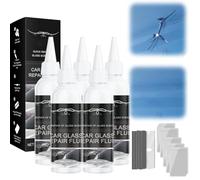 Windshield Crack Repair Kit, Cracks Gone Glass Repair Automotive Windscreen Tool Kit For Local And Small-Scale Circular Damage, Chips And Cracks (5PC)