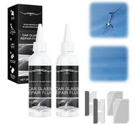 Windshield Crack Repair Kit, Cracks Gone Glass Repair Automotive Windscreen Tool Kit For Local And Small-Scale Circular Damage, Chips And Cracks (2PC)