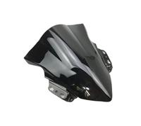 Windshield Deflectors For Kawasaki For Ninja 250SL ZX250SL ZX 250SL 250 SL For NINJA250SL 2014 2015 2016 2017 2018 / Windshield WindScreen Double Bubble(Black)