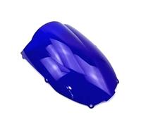 Windshield Deflectors For Kawasaki For NINJA ZX6R ZX-6R 636 2000 2001 2002 / Windshield WindScreen Wind Deflectors Screen Double Bubble(Blue)