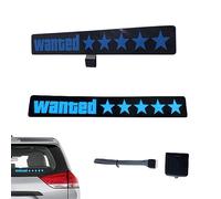 Windshield Electric Wanted Car Stickers,Car Decal Windshield Decor - Glow Panel Decoration Accessories, Reusable Car Window Sticker for Door Wall
