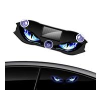 Windshield Eyes | Dynamic Solar Powered Wireless Waterproof Sticker | Sensing Control Led Car Eyes | for Motorcycle Carros Camper Home Vehicles SUV Front Rear Window Holiday Party