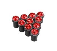 Windshield Fastener Motorcycle Windscreen Screws Kit For Suzuki RGV 250 VJ22 RGV-250 RGV-VJ22 1991-1998 Windshield Mounting Bolts Fastener Motobike Rubber fairing Bolts(Red)