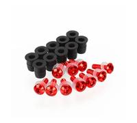 Windshield Fasteners For G310GS 2017-2022 5mm 10PCS Motorcycle Windshield Bolts Screw Nut Fastener(Red)