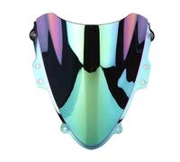 Windshield For GSXR 600 750 2004 2005 Motorcycle Parts ABS Plastic For GSXR600 For GSXR750 K4 Windshield Windscreen Double Bubble Motorcycle Deflector(Silver)