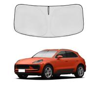 Windshield For Porsche Ma-can 2014-2024 Double Layer 240T Front Window Shade Custom Fit Macan Sun Visor Foldable Shade Blocks UV Rays Summer Must Have Car Accessories