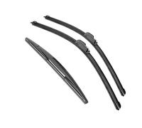 Windshield Front Rear Wiper Blades Windshield Windscreen Window 3PCS For Mitsubishi For Grandis 2003-2011 28"+22"+12"(12mm J Hooks)