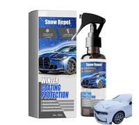 Windshield Ice Melter Spray - 100ml Car Windshield Snow Melt Spray | Liquid Ice Remover For Fast Snow Removal | Winter Driving Automotive Glass Cleaner For Cars Trucks