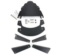 Windshield Lift Compatible with KLR650 Motorcycle 2008-2018 Models Height Adjustable Accessory Compatible With Various Brands(Black)