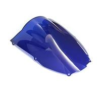 Windshield Motorbike Double Bubble Windscreen Screen For Zx6R 2000 2001 2002 Wind Deflectors Windscreen(Blue)