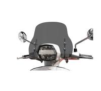 Windshield Motorcycle For LAMBRETTA For V200 V125 V50 Motorcycle Windscreen Windshield Wind Deflectors Front Wind Glass Airflow Viser Visor Accessories Motorcycle Windscreen Deflectors(Light black 30)