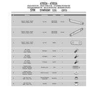 Givi Kta Sym Symphony 50/125/151 09-13 Fitting Kit Clear