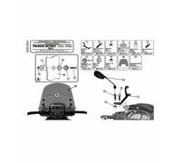 Windshield Mounts GIVI KAPPA 357A and 357AK for Beverly 125 300 350 2016 2017