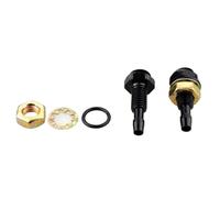Windshield Nozzle 2Pcs Wiper Nozzle Cover Fan-Shaped Front Windshield Water Sprayer Washer Bonnet Sprinkler Universal Auto Accessories(Black)