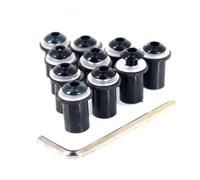 Windshield Nuts Bolts Motorcycle Windshield Bolts Kit For YA&MAHA NVX AEROX 155 NMAX 155 NMAX155 NMAX-155 Fairing Bolt Set Screws And Nuts Fasteners Motobike Windscreen Fastener(Black)