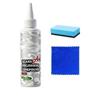 Windshield Oil Film Remover | 150ml with Towel Repair Detailing - Windshield Glass Cleaner Car Cleaning Kit - for Parking Night Driving Foggy Rainy Maintenance Truck Sedan SUV Automotive