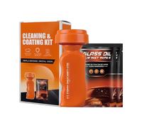 Windshield Oil Film Remover - Wet Wipes Kit with Hydrophobic Coating for Clear Vision, Rainproof Protection with Anti-Fog Function, Use on Glass Surfaces of Car, Truck, RV