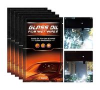 Windshield Oil Remover - 10 x 8 cm Compact Size Five Pack Cleaning Stubborn Surface Restoration Clear Vision | Car Truck SUV Glass Maintenance, Driving Safety