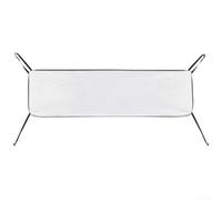 Windshield Protection Cover with Reflective Aluminum and Reinforced Edges to Defend Against Cold Weather Heat Buildup and Flying Debris (Silver-o)