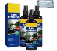 Windshield Rain Repellent Spray,Hydrophobic Glass Water Repellent Spray,Automobile Glass Anti-Mist Rainproof Sprays,For Auto Windshields,Mirrors,And Windows,Multi-Surface Waterproof Cleaner (3PC)