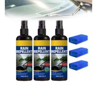 Windshield Rain Repellent Spray,Window Cleaner Spray for Auto,Automotive Glass Hydrophobic Coating Agent for Car Windows, Mirrors & Windshield (3PCS)