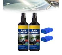 Windshield Rain Repellent Spray,Window Cleaner Spray for Auto,Automotive Glass Hydrophobic Coating Agent for Car Windows, Mirrors & Windshield (2PCS)