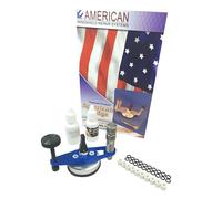 Windshield Repair Bridge by American - Professional Rock Chip System - 1 Repair Resin 1 Pit Filler 1 Seal Set - Stainless Steel Injector - Cracked Glass Repair Tool - Add to Any Windshield Repair Kit