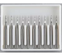 Windshield Repair Drill Bit Set 10 Pack with Collet - Carbide Tungsten Drill Bits for Glass Rock Chip and Crack Repair - Case for Windshield Drill bits Included with Set