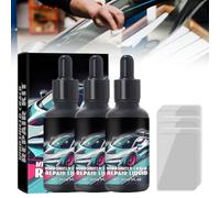 Windshield Repair Kit, 2025 New Windscreen Chip Repair Kit, Glass Repair Fluid, Windscreen Crack Repair Kit, Glass Scratch Repair for Automotive Windshield Tool (1, black, one size)