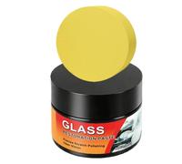 Windshield Scratch Remover | 50g with Sponge Polishing Cleaning Wax - Car Windshield Glass Scratch Remover - for Truck SUV RV Van Automotive Vehicle Outdoor Travel Home Farmhouse