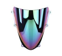 Windshield Screen Wind Deflector Motorcycle Double Bubble Windshield Deflector Protector Wind Screen For Suzuki For Gsxr1000 For Gsx-R For Gsxr 1000 Motorbike Windshield Deflectors(Iridium)