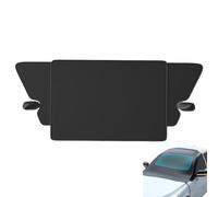 Windshield Snow Cover, Car Windshield Snow Cover, Thickened Foldable Windshield Snow Blocker with Side Mirror Covers, for Snow, Ice, Frost Wiper & Mirror Covers (Black)
