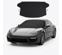 Windshield Snow Cover for Ford Fiesta 2011-2017 | 5-Layer Heavy Duty Frost Guard with Anti-Theft Flaps & Soft Lining for Rapid Morning Ice Removal, Classic Black