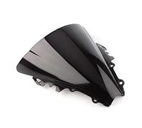 Windshield Spoiler Air Deflector For YZF R6 2006 2007 Motorcycle Accessories Motorcycle Windshield Spoiler Deflector Screen Visor Double Bubble(Black)