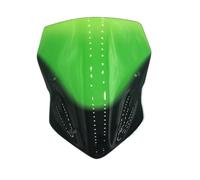 Windshield Spoiler Air Deflector Motorcycle Windshield WindScreen Smoke Black Screen W/Bracket Accessories For Kawasaki For Z900 2017 2018(Green)