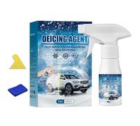 Windshield Spray 60ml | Car Defroster for Snow, Frost and Ice | Winter Defroster for Vehicle with Sponge and Towel | Thaw Solution for Automotive Trucks | Car Defroster Spray